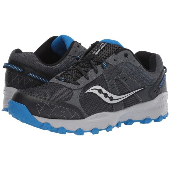 Saucony Grid Raptor TR 2 Men's Running shoes Charcoal/Blue 11 Wide-Large - Picture 1 of 7